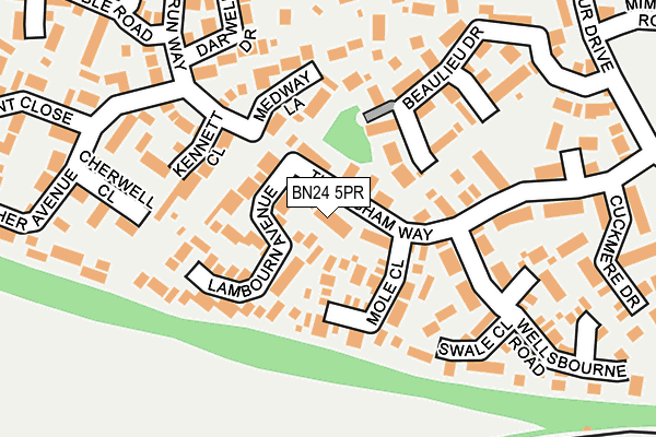 BN24 5PR map - OS OpenMap – Local (Ordnance Survey)