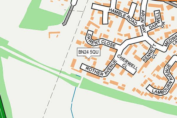 BN24 5QU map - OS OpenMap – Local (Ordnance Survey)