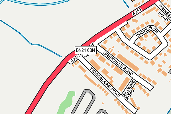 BN24 6BN map - OS OpenMap – Local (Ordnance Survey)
