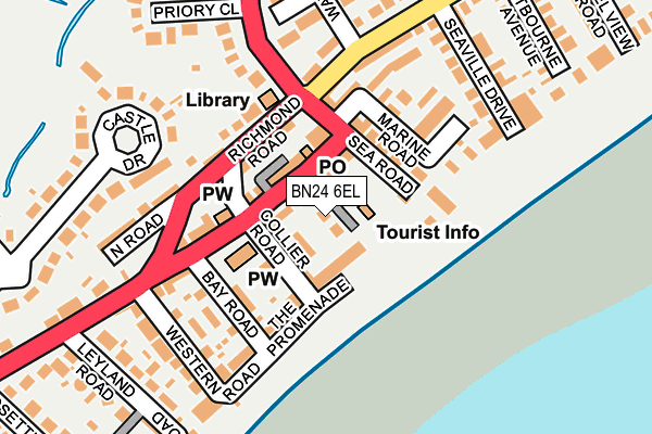 BN24 6EL map - OS OpenMap – Local (Ordnance Survey)