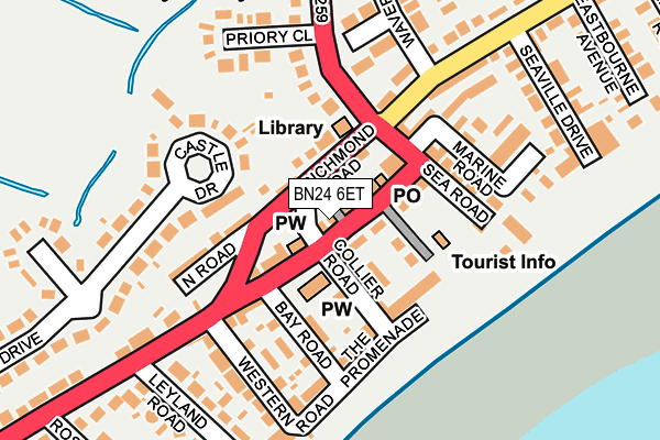 BN24 6ET map - OS OpenMap – Local (Ordnance Survey)