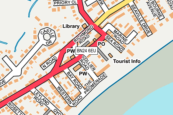 BN24 6EU map - OS OpenMap – Local (Ordnance Survey)