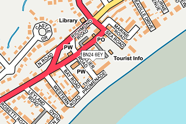 BN24 6EY map - OS OpenMap – Local (Ordnance Survey)