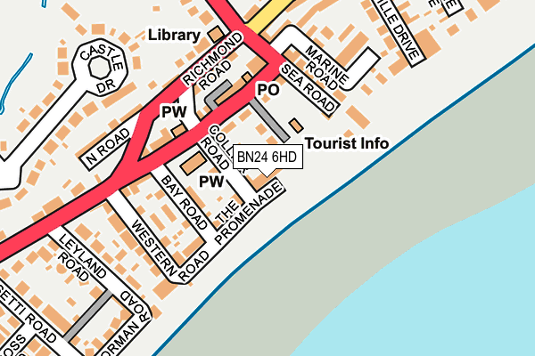 BN24 6HD map - OS OpenMap – Local (Ordnance Survey)