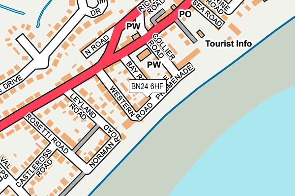 BN24 6HF map - OS OpenMap – Local (Ordnance Survey)