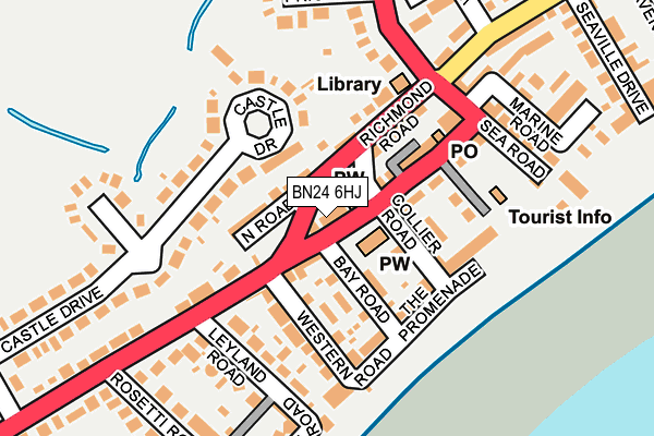 BN24 6HJ map - OS OpenMap – Local (Ordnance Survey)