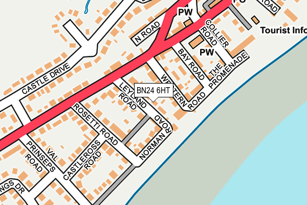 BN24 6HT map - OS OpenMap – Local (Ordnance Survey)