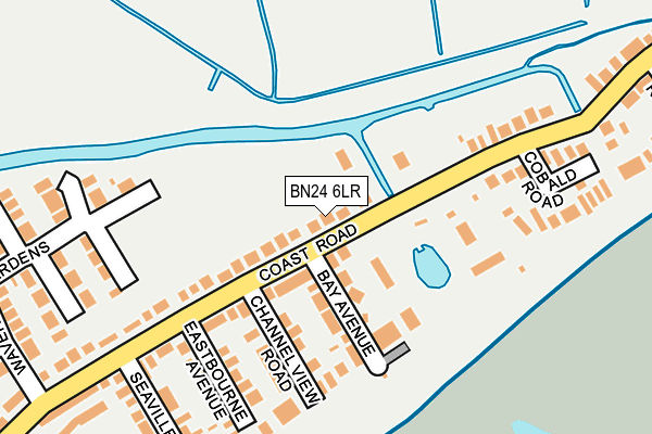 BN24 6LR map - OS OpenMap – Local (Ordnance Survey)