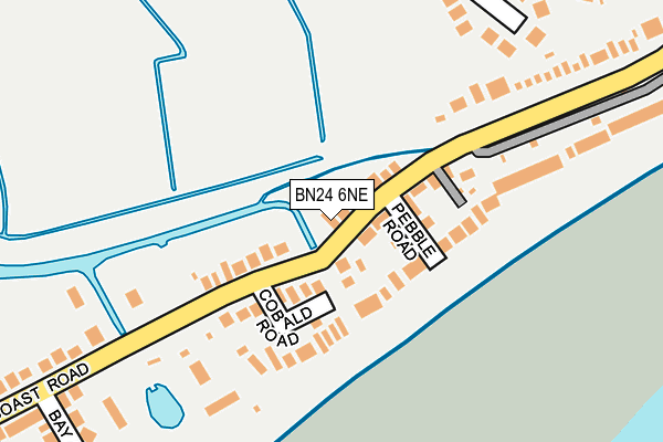 BN24 6NE map - OS OpenMap – Local (Ordnance Survey)