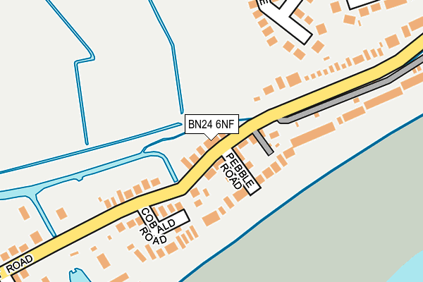 BN24 6NF map - OS OpenMap – Local (Ordnance Survey)
