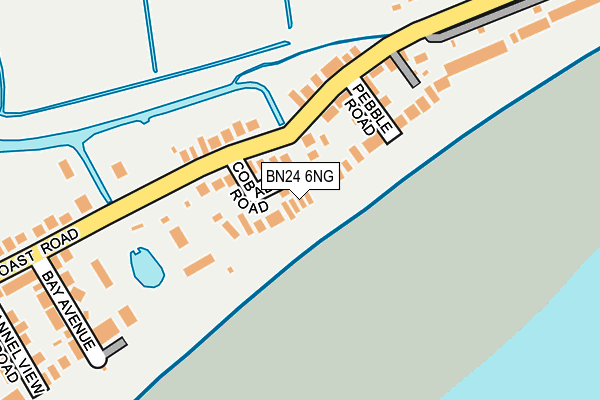 BN24 6NG map - OS OpenMap – Local (Ordnance Survey)