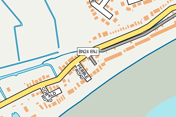 BN24 6NJ map - OS OpenMap – Local (Ordnance Survey)