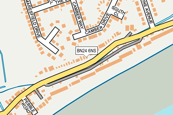 BN24 6NS map - OS OpenMap – Local (Ordnance Survey)