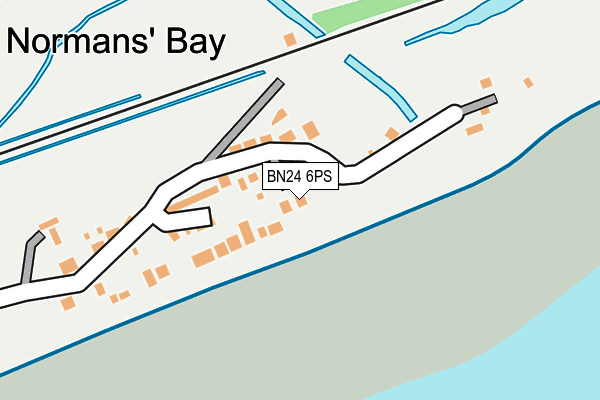 BN24 6PS map - OS OpenMap – Local (Ordnance Survey)