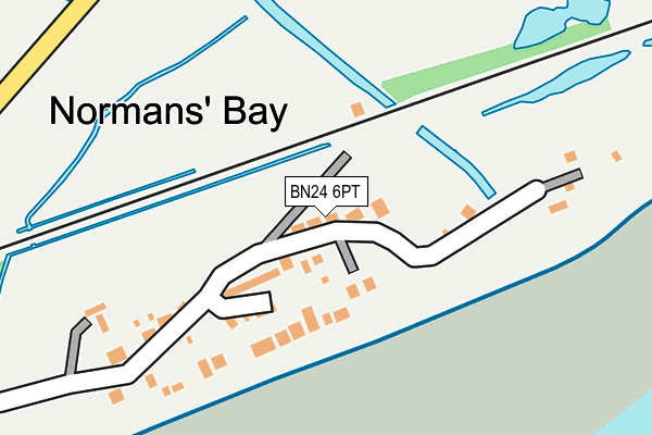 BN24 6PT map - OS OpenMap – Local (Ordnance Survey)