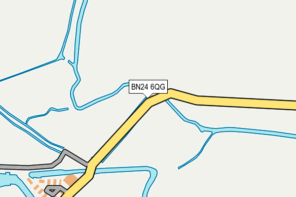 BN24 6QG map - OS OpenMap – Local (Ordnance Survey)