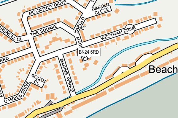 BN24 6RD map - OS OpenMap – Local (Ordnance Survey)
