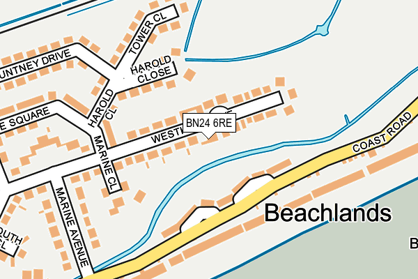 BN24 6RE map - OS OpenMap – Local (Ordnance Survey)