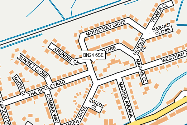 BN24 6SE map - OS OpenMap – Local (Ordnance Survey)