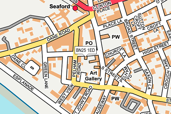 BN25 1ED map - OS OpenMap – Local (Ordnance Survey)