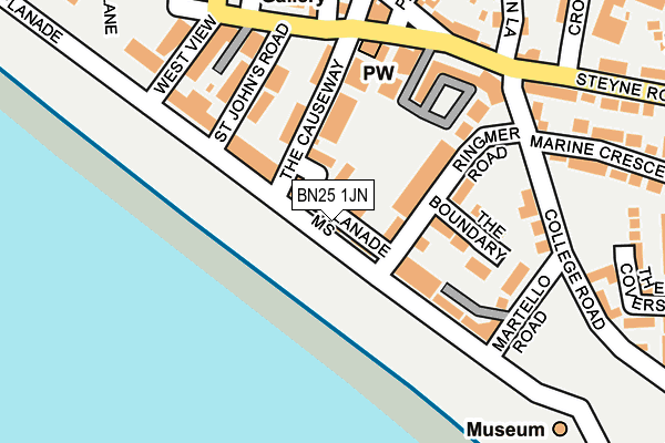 BN25 1JN map - OS OpenMap – Local (Ordnance Survey)
