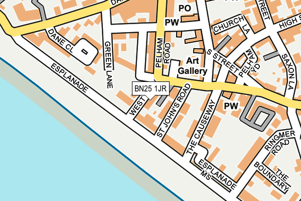BN25 1JR map - OS OpenMap – Local (Ordnance Survey)