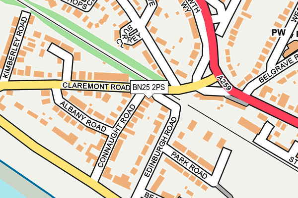 BN25 2PS map - OS OpenMap – Local (Ordnance Survey)