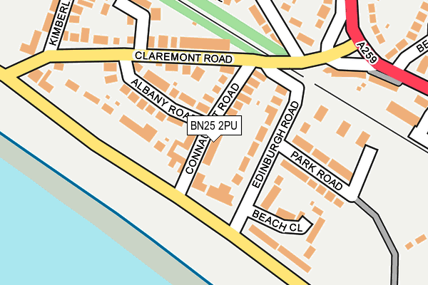 BN25 2PU map - OS OpenMap – Local (Ordnance Survey)