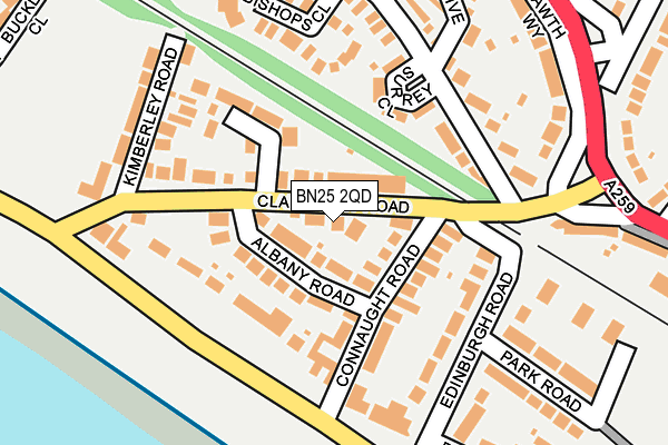 BN25 2QD map - OS OpenMap – Local (Ordnance Survey)