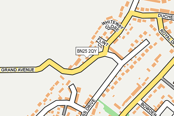 BN25 2QY map - OS OpenMap – Local (Ordnance Survey)