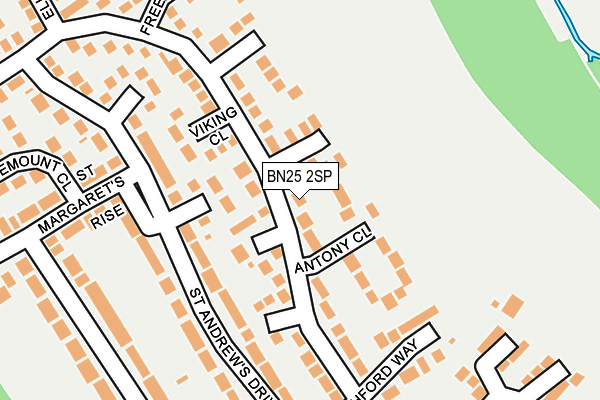 BN25 2SP map - OS OpenMap – Local (Ordnance Survey)