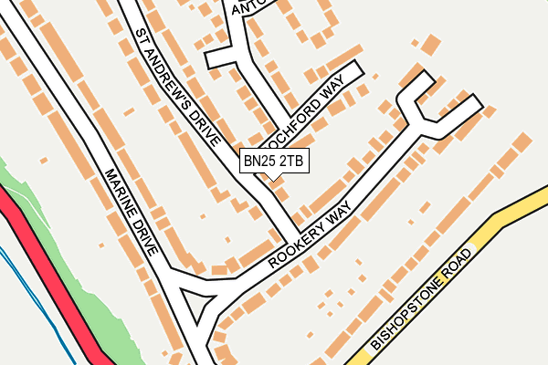 BN25 2TB map - OS OpenMap – Local (Ordnance Survey)