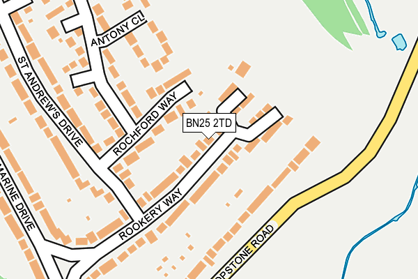 BN25 2TD map - OS OpenMap – Local (Ordnance Survey)