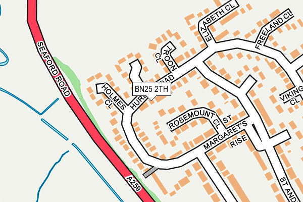 BN25 2TH map - OS OpenMap – Local (Ordnance Survey)