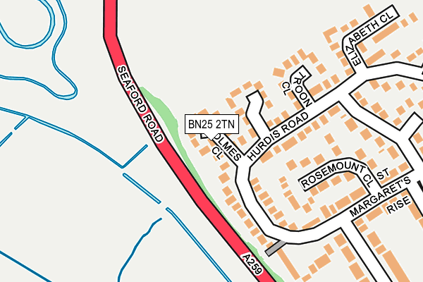 BN25 2TN map - OS OpenMap – Local (Ordnance Survey)