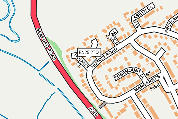 BN25 2TQ map - OS OpenMap – Local (Ordnance Survey)
