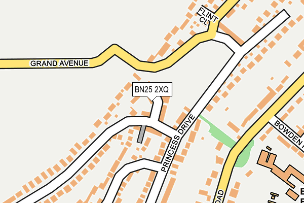 BN25 2XQ map - OS OpenMap – Local (Ordnance Survey)