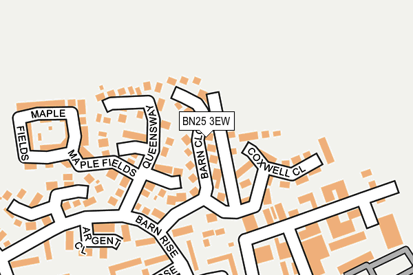 BN25 3EW map - OS OpenMap – Local (Ordnance Survey)