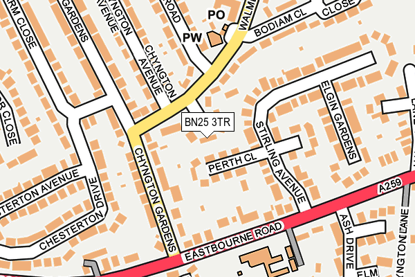 BN25 3TR map - OS OpenMap – Local (Ordnance Survey)