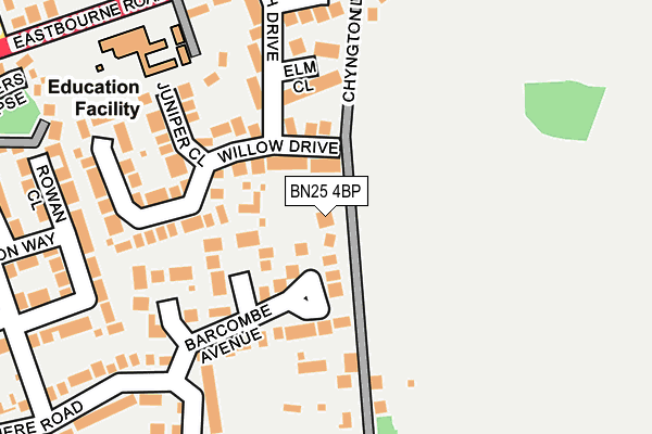 BN25 4BP map - OS OpenMap – Local (Ordnance Survey)