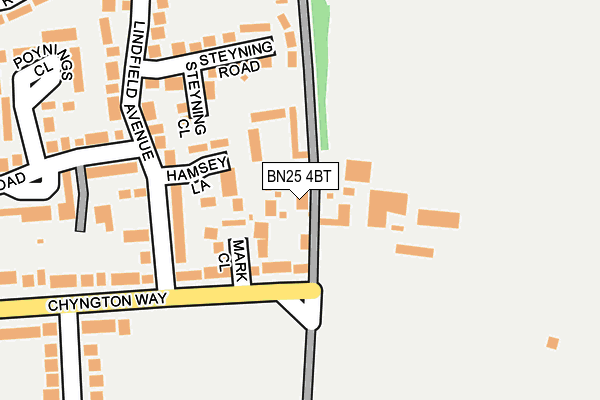 BN25 4BT map - OS OpenMap – Local (Ordnance Survey)