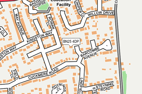 BN25 4DP map - OS OpenMap – Local (Ordnance Survey)