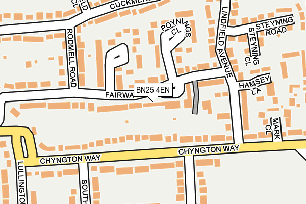 BN25 4EN map - OS OpenMap – Local (Ordnance Survey)