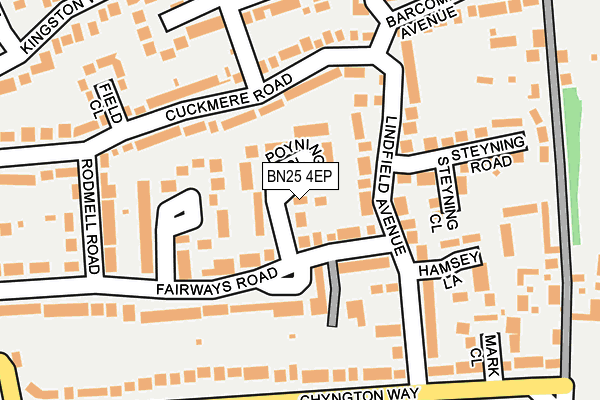 BN25 4EP map - OS OpenMap – Local (Ordnance Survey)