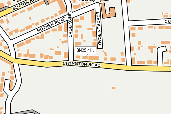 BN25 4HJ map - OS OpenMap – Local (Ordnance Survey)