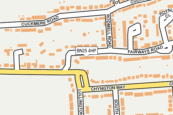 BN25 4HP map - OS OpenMap – Local (Ordnance Survey)