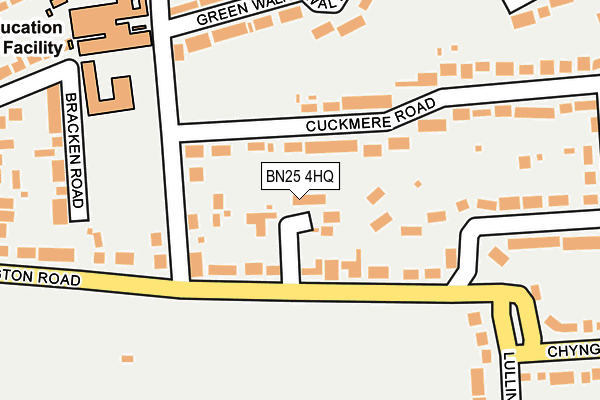 BN25 4HQ map - OS OpenMap – Local (Ordnance Survey)