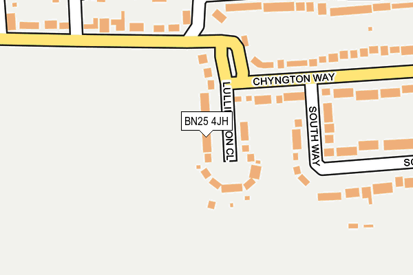 BN25 4JH map - OS OpenMap – Local (Ordnance Survey)