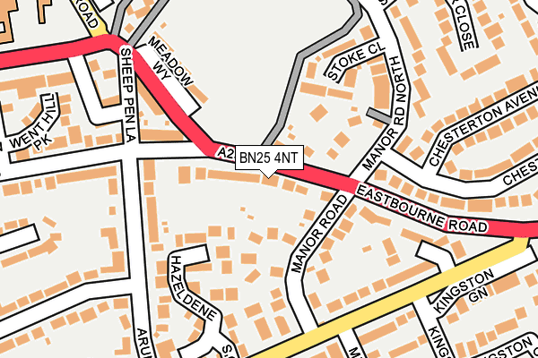 BN25 4NT map - OS OpenMap – Local (Ordnance Survey)