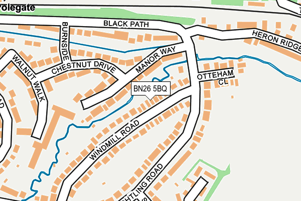 BN26 5BQ map - OS OpenMap – Local (Ordnance Survey)